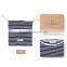 Full Coverage Nursing Cover for Breastfeeding Luxurious, Soft Breathable Cotton in Poncho Style Navy Stripe
