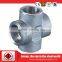 High-precision 4-way cross stainless steel pipe fitting