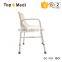 TOPMEDI Aluminum handicap bath shower chair with seat for bathroom&toile