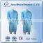 top quality PP waterproof disposable Yellow isolation gown