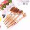 Best Seller High Grade Wholesale Foundation Rose Gold Oval Makeup Brush Set