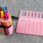 Cute Girls wool felt Roll Pencil Pen Case Makeup Pouch Pocket Brush Holder Bag