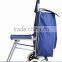Kawachi Shopping Trolley Bag With Folding Chair - Blue