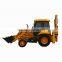 four wheel drive backhoe loader with 1m3 loading bucket