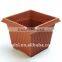square garden plastic terracotta pots wholesale