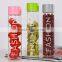 Customized 400ML borosilicate water bottle, custom voss water glass bottle water glass bottle