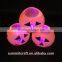 Plastic halloween pumpkin props led light up halloween buckets