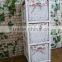 white wooden cabinet with drawers/wooden chest/wooden furniture