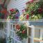 garden planter, vertical garden flower pots, railing pots