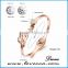 2017 Stock gold/rose gold stainless steel open bangle bracelet cuff love bracelet