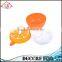 NBRSC Lemon Shaped 2 Layers Round Microwave Bento Lunch Box Kids Picnic Food Plastic Container