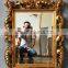 Polyresin framed shape Decorative wall mirror FA-005P-01