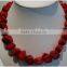 Wholesale 18" 12-15mm Red Original Coral Beads Necklace