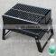 Folding indoor and outdoor charcoal bbq grill