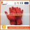 7 Gauge Red Cotton Polyester Gloves Working Gloves