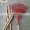 Two times Varnished eucalyptus wooden rake handle tapered end 150*2.5cm