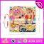 2016 Wholesale intelligent kids toy wooden ball maze game W11H009