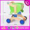 2016 new design Wooden baby walker toy,High Quality wooden baby educational walker toy, 3 IN 1 wooden walker toy W16A016