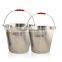 Wholesale metal bucket stainless steel champagne bucket with lid