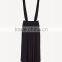 OEM Flowing Women Fashion Palazzo Pants Trousers for Women Fashion Black Dyed Loose Fitted Pants