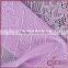 Purple floral design elegant stretch nylon lace trimming tricot fabric
