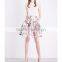 Customized Lady's Apparel Side-pockets Structured Waist Blossom Pattern Jacquard Skirt(DQM007S)
