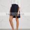 Wholesale Women Apparel Elasticated Waist Pleated Navy Stretch-knit Mini Skirt(DQE0363SK)