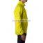 100% polyester yellow mens waterproof breathable cycling jacket