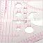 Kearing Luxury triangular Scale Ruler with goniometer plastic rulers 1/3,1/4,1/5#8345