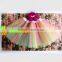 Christmas girls green ballet tutu tulle skirt for both sides to wear girls tutu