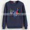 China oem cheaper customized TC65/35fleece 300grm printed crewneck sweatshirt with good quality