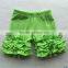 High quality baby girls ruffle shorts solid color orange cotton kids shorts summer children girls petti clothes shorts