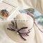 Summer Fashion Bowknot Pearl Straw Hat Straw Plaited Article Outdoors Sunshade Hat