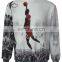 fashion printing customise sublimation sweater crew neck sweater