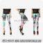 Custom teens tight leggings /Girls printed colorful leggings