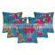 Tropical Kantha Cushion Cover Indian Fruit Print Kantha Cushion Cover Set Of 5 Pcs