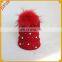 Perfect Crochet Fox Knitted Beanie Raccoon Fur Pompom Hat