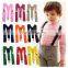 Alibaba hot sale Plain Color kids suspender baby suspenders