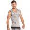 Bodybuilding Hooded Tank Top Cotton Men's Sleeveless Zipper Solid Compression Waistcoat Gym Active Wear T Shirt Casual Hoodies