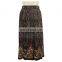 Pleated Crushed Polyester Crepe Old Lady Skirt Guangzhou Clothing