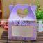 Empty Decorative Paper Gift Box With Clear Pvc Window