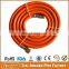 Russian BBQ Grill Oven Parts Orange PVC Gas Hose Pipe, Gas Flexible Hose Pipe, PVC Gas Hose With Fittings