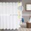 i@home modern polyester custom diamond weave white silver shower curtain waterproof