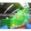 Commercial green double slide inflatable water slide