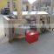 water oil double commercial deep fryer continuous fryer machine/lpg gas deep fryer