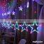 LED Star Curtain Lights Decor in the Room 2.5x1M Decorative Window Christmas Holiday Party lighting