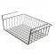 Wire Storage Basket Under Cabinet Wire Hanging Basket for Kitchen Pantry Desk Bookshelf