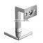 Wall Mounted Alloy 304 Stainless Steel Square Flange Pipe Bracket on Handrail & Balustrade Railing Systems