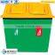 Fiberglass Price Carbon Fiber /FRP High Quality Waste Bin with 3 Parts