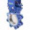 Bundor New Pn16 Cast Steel Metal Seat Manual Knife Type Gate Valve